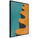 Wall Poster Orange Wave - orange wavy pattern in an abstract motif 134446 additionalThumb 13