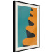 Wall Poster Orange Wave - orange wavy pattern in an abstract motif 134446 additionalThumb 2