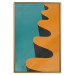Wall Poster Orange Wave - orange wavy pattern in an abstract motif 134446 additionalThumb 16