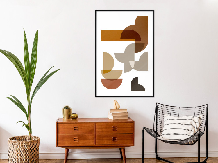 Wall Poster Sand Composition - abstract composition of geometric figures 134746 additionalImage 23