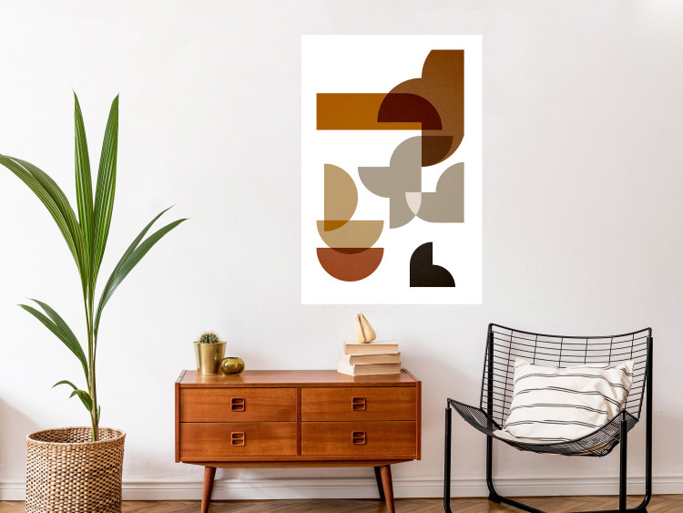 Wall Poster Sand Composition - abstract composition of geometric figures 134746 additionalImage 3