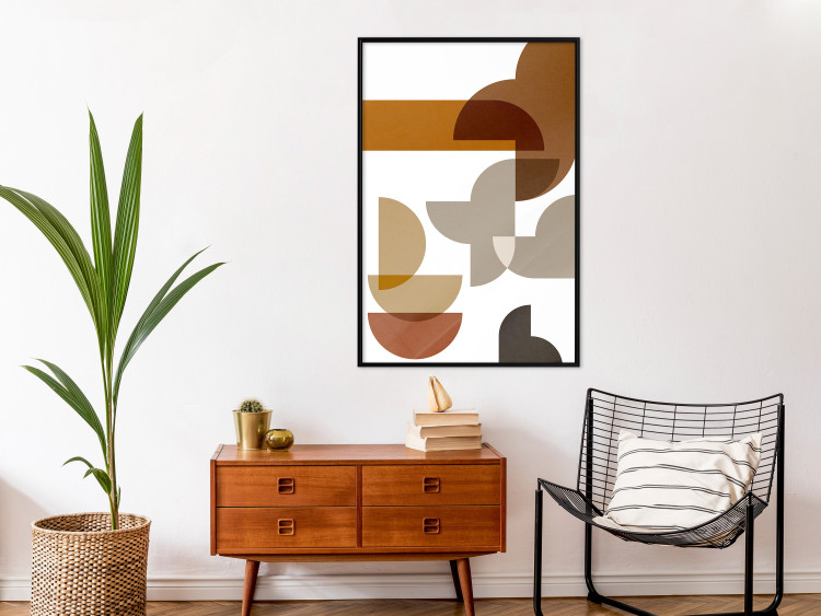 Wall Poster Sand Composition - abstract composition of geometric figures 134746 additionalImage 4