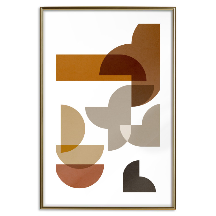 Wall Poster Sand Composition - abstract composition of geometric figures 134746 additionalImage 16