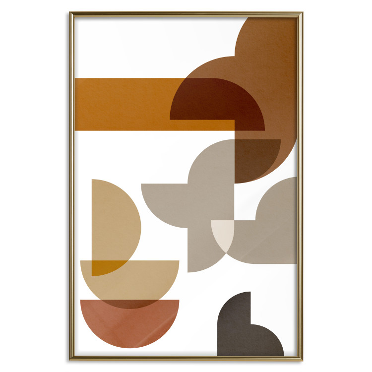 Wall Poster Sand Composition - abstract composition of geometric figures 134746 additionalImage 21