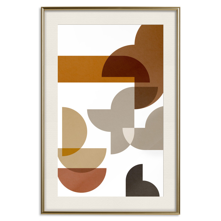 Wall Poster Sand Composition - abstract composition of geometric figures 134746 additionalImage 20