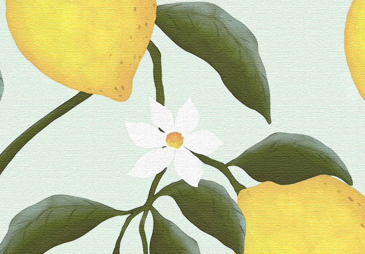 Canvas Lemon Sorrento (1-piece) Vertical - lemon landscape in boho style 135846 additionalImage 5