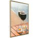 Wall Poster Romantic Refreshment - romantic composition with wine against the sea 136046 additionalThumb 8