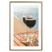Wall Poster Romantic Refreshment - romantic composition with wine against the sea 136046 additionalThumb 13