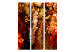 Folding Screen Hanging Gardens (3-piece) - Warm composition in flowers and plants 136146 additionalThumb 3