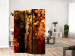 Folding Screen Hanging Gardens (3-piece) - Warm composition in flowers and plants 136146 additionalThumb 2