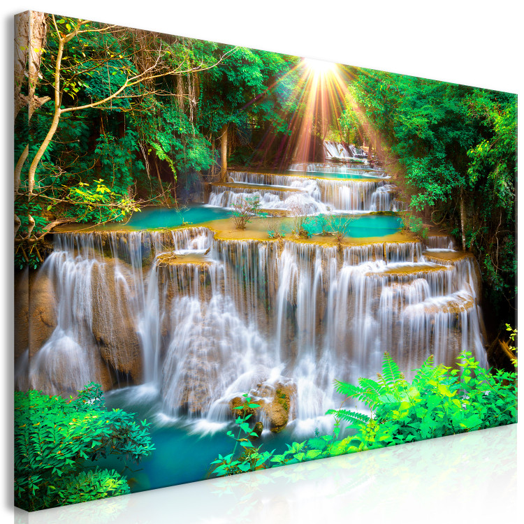 Large canvas print Tropical Waterfall [Large Format]  136346 additionalImage 2