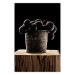 Poster Juice of Love - metal bucket with fruits standing on a wooden stump 138046