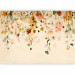 Wall Mural Autumn flowers - motif of colourful dangling flowers in yellow tones 142346 additionalThumb 1