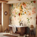 Wall Mural Autumn flowers - motif of colourful dangling flowers in yellow tones 142346 additionalThumb 8