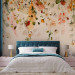 Wall Mural Autumn flowers - motif of colourful dangling flowers in yellow tones 142346 additionalThumb 2