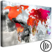 Canvas World Map with Red Accent (1-piece) Wide - abstraction 143746 additionalThumb 6