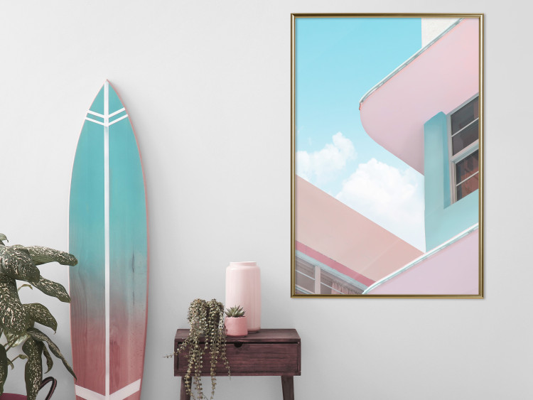 Wall Poster Miami Beach Style Building - Holiday Minimalist Architecture 144346 additionalImage 14