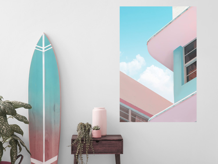 Wall Poster Miami Beach Style Building - Holiday Minimalist Architecture 144346 additionalImage 10