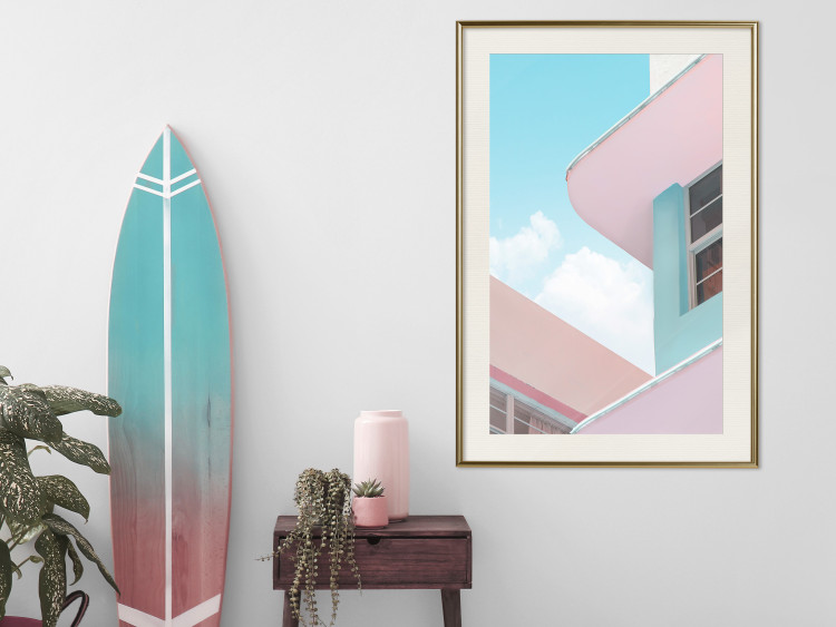 Wall Poster Miami Beach Style Building - Holiday Minimalist Architecture 144346 additionalImage 19