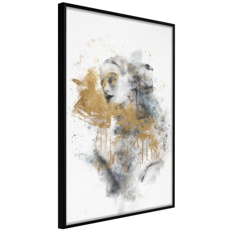Wall Poster Golden Fantasy - Watercolor Female Nude With Abstract Accents 144546 additionalImage 18