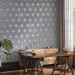 Photo Wallpaper Silver Suns - Oriental Pattern With a Regular Pattern on Concrete 145246 additionalThumb 4