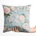 Decorative Velor Pillow Elusive painting - roses in cottagecore style on blue background 147146 additionalThumb 2