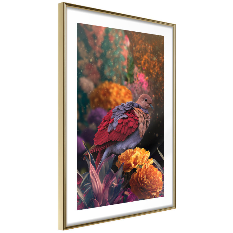 Poster Magic Vegetation - Enchanted Garden With a Magnificent Bird 148846 additionalImage 11