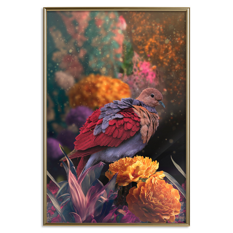 Poster Magic Vegetation - Enchanted Garden With a Magnificent Bird 148846 additionalImage 23