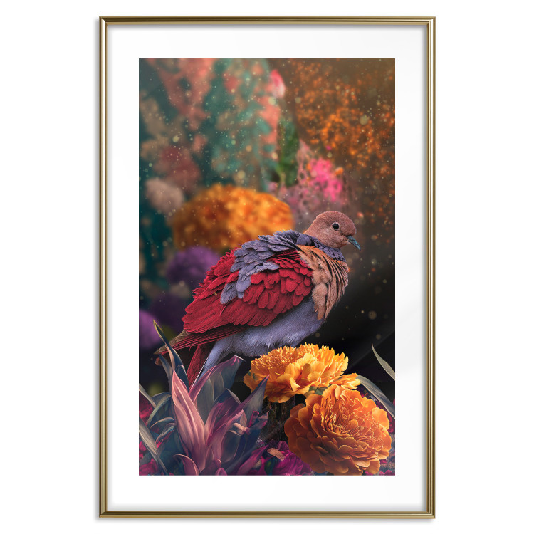 Poster Magic Vegetation - Enchanted Garden With a Magnificent Bird 148846 additionalImage 25