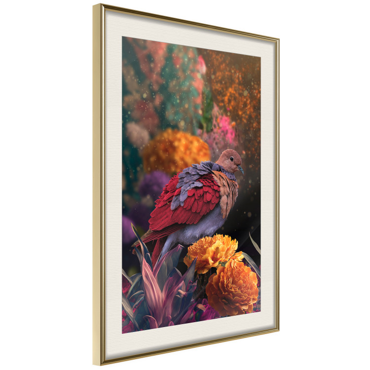Poster Magic Vegetation - Enchanted Garden With a Magnificent Bird 148846 additionalImage 9