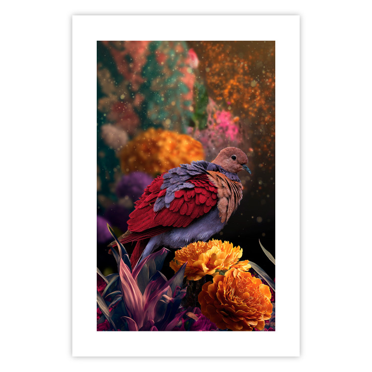 Poster Magic Vegetation - Enchanted Garden With a Magnificent Bird 148846 additionalImage 22