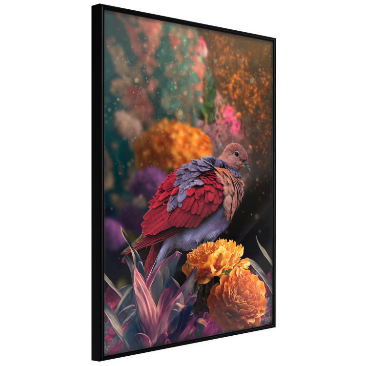 Poster Magic Vegetation - Enchanted Garden With a Magnificent Bird 148846 additionalImage 2