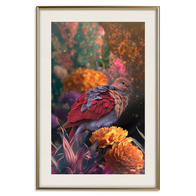 Poster Magic Vegetation - Enchanted Garden With a Magnificent Bird 148846 additionalImage 27