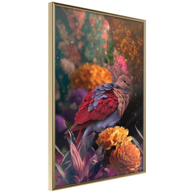 Poster Magic Vegetation - Enchanted Garden With a Magnificent Bird 148846 additionalImage 5