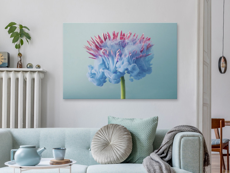 Canvas Abstract Flower - Pink and Blue Floristic Motif 149846 additionalImage 3