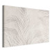 Large canvas print Palm Trees in the Wind - Gray Twigs With Leaves on a Light Beige Background [Large Format] 151246 additionalThumb 2