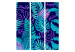 Room Separator Tropical Leaves - Neon Tropical Jungle [Room Dividers] 152046 additionalThumb 7