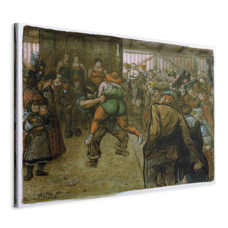 Reproduction Painting Ringkampf in der Schaubude 154046 additionalImage 2