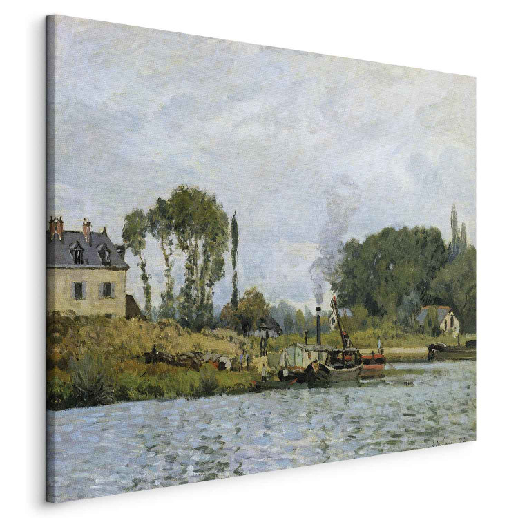 Reproduction Painting Boats at the lock at Bougival 159346 additionalImage 2