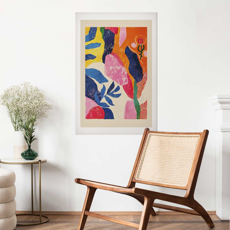 Wall Poster Colorful Abstraction - A Composition Inspired by the Style of Matisse 159946 additionalImage 22