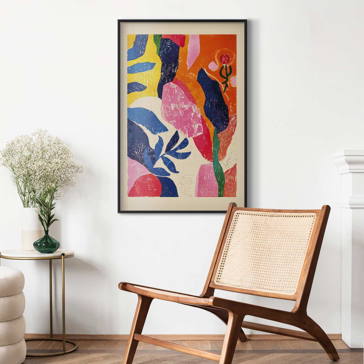 Wall Poster Colorful Abstraction - A Composition Inspired by the Style of Matisse 159946 additionalImage 3