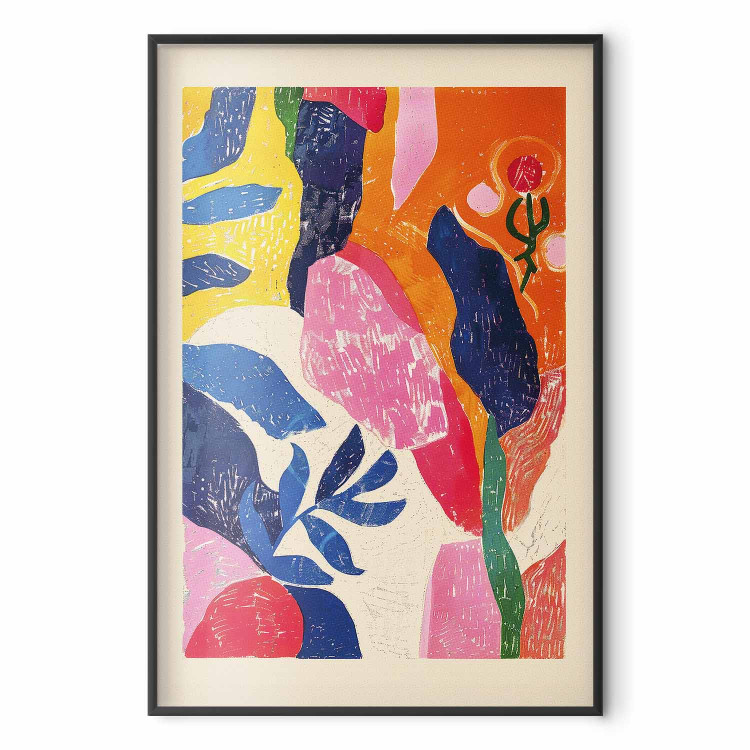 Wall Poster Colorful Abstraction - A Composition Inspired by the Style of Matisse 159946 additionalImage 4