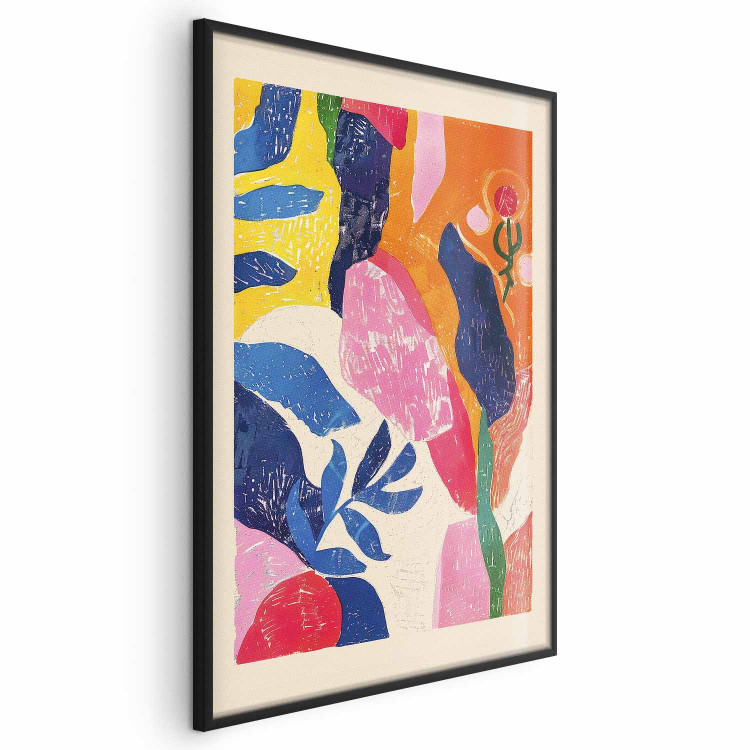 Wall Poster Colorful Abstraction - A Composition Inspired by the Style of Matisse 159946 additionalImage 2