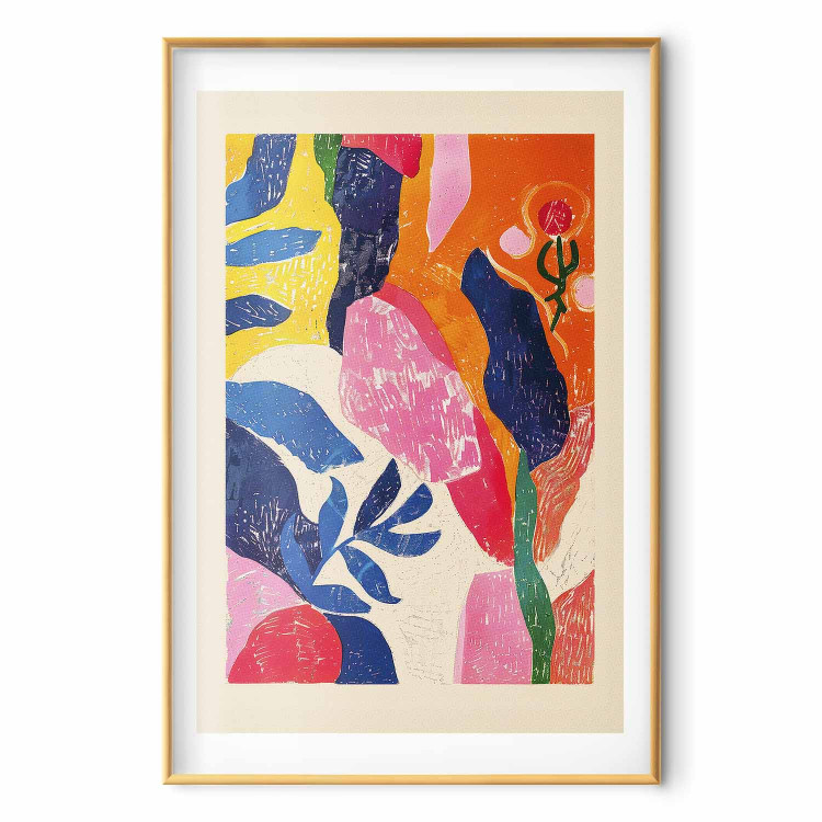 Wall Poster Colorful Abstraction - A Composition Inspired by the Style of Matisse 159946 additionalImage 18