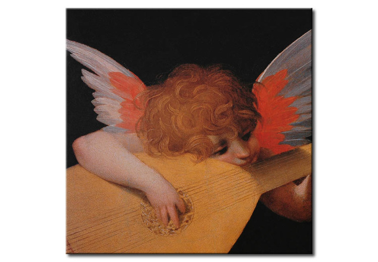 Canvas Print Angel playing Lute 48846