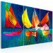 Canvas Art Print Colourful sailboats 49546 additionalThumb 2