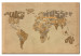 Canvas Art Print World map with inscriptions - graphics with the names of countries 55246