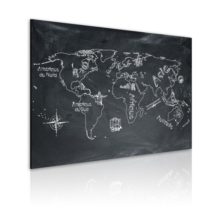 Canvas Print Geography lesson (French language) 55346 additionalImage 2