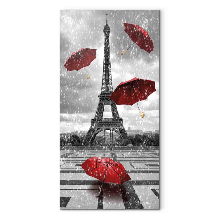 Canvas Paris: Red Umbrellas 91946