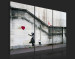 Print On Glass Girl With a Balloon by Banksy [Glass] 94546 additionalThumb 4